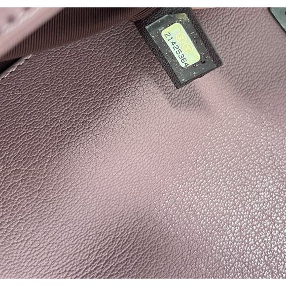 CHANEL Pink Leather Quilted Flap CC Logo Accent Medium Duo Boy Crossbody Bag - Picture 14 of 14